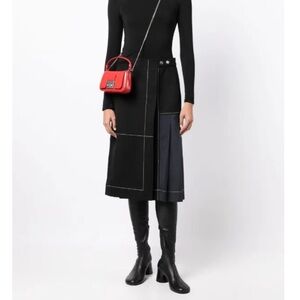 3.1 Phillip Lim Pleat Detail Wrap Midi Skirt